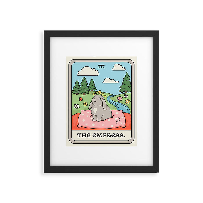 The Empress Bunny Tarot Card Framed Art Print Gallery Image 1