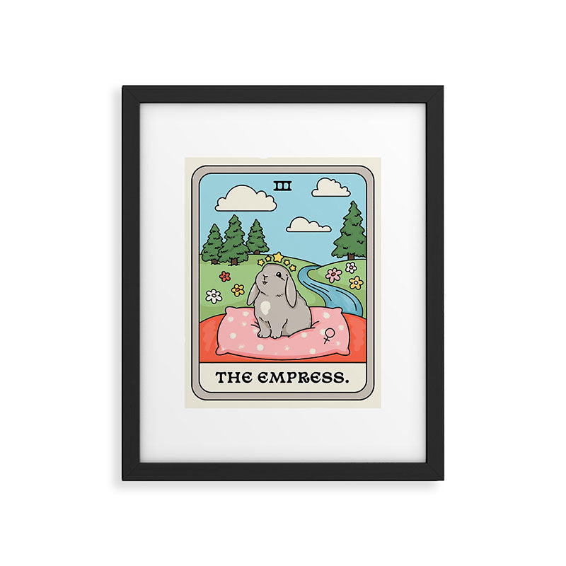 The Empress Bunny Tarot Card Framed Art Print Gallery Image 5