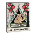 The High Priestess Bunny Tarot Card Canvas Print Gallery Image 3