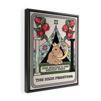 The High Priestess Bunny Tarot Card Framed Canvas Print Gallery Image 2
