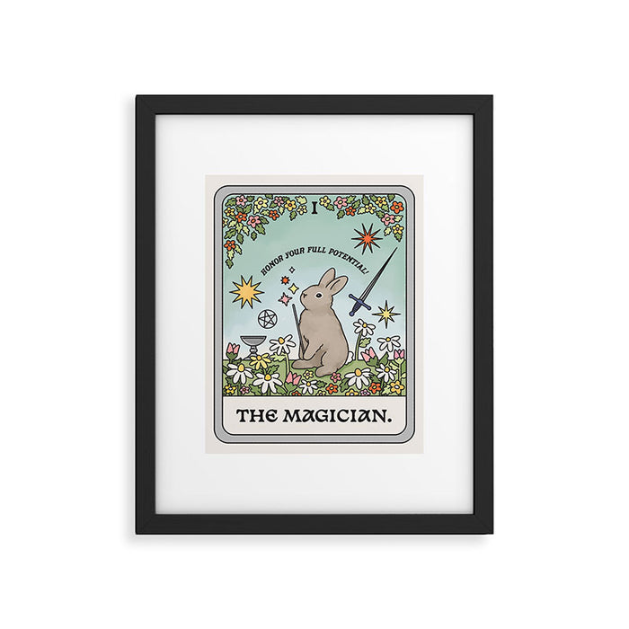 The Magician Bunny Tarot Card Framed Art Print Gallery Image 1