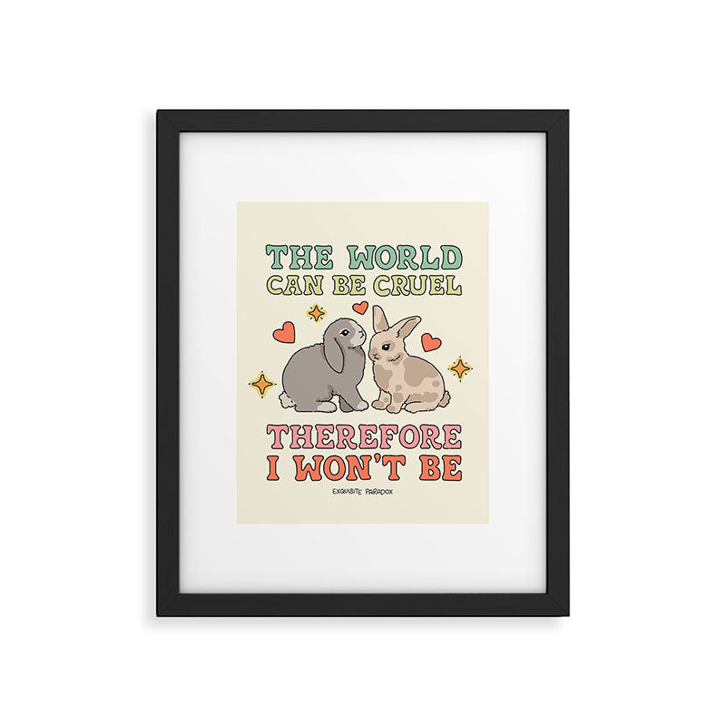 The World Can Be Cruel Framed Art Print Gallery Image 5