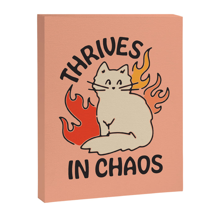 THRIVES IN CHAOS Canvas Print Gallery Image 1