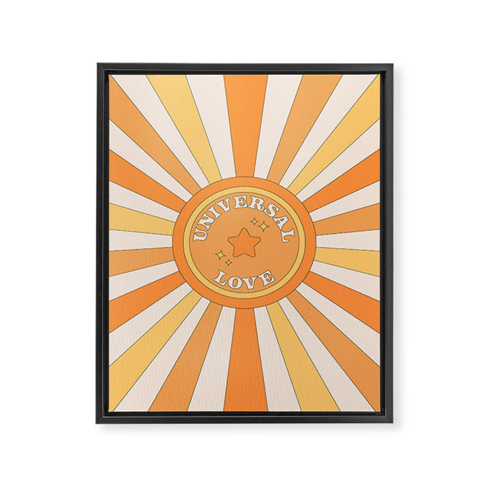 Universal Love and Sunshine Framed Canvas Print Gallery Image 1