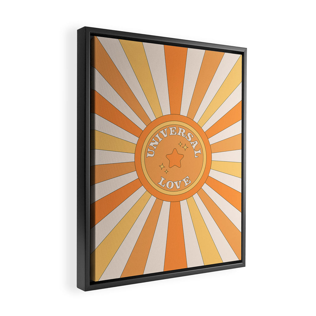 Universal Love and Sunshine Framed Canvas Print Gallery Image 2
