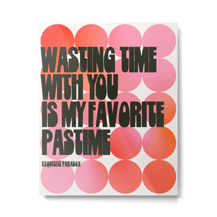 WASTING TIME Metal Print Gallery Image 1