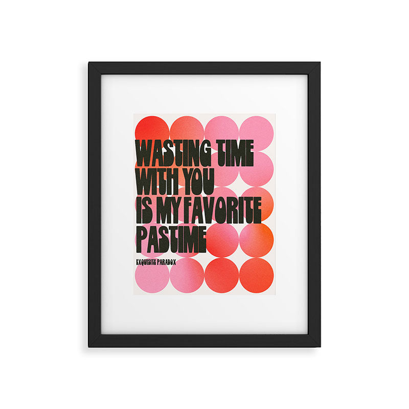 WASTING TIME Framed Art Print Gallery Image 5
