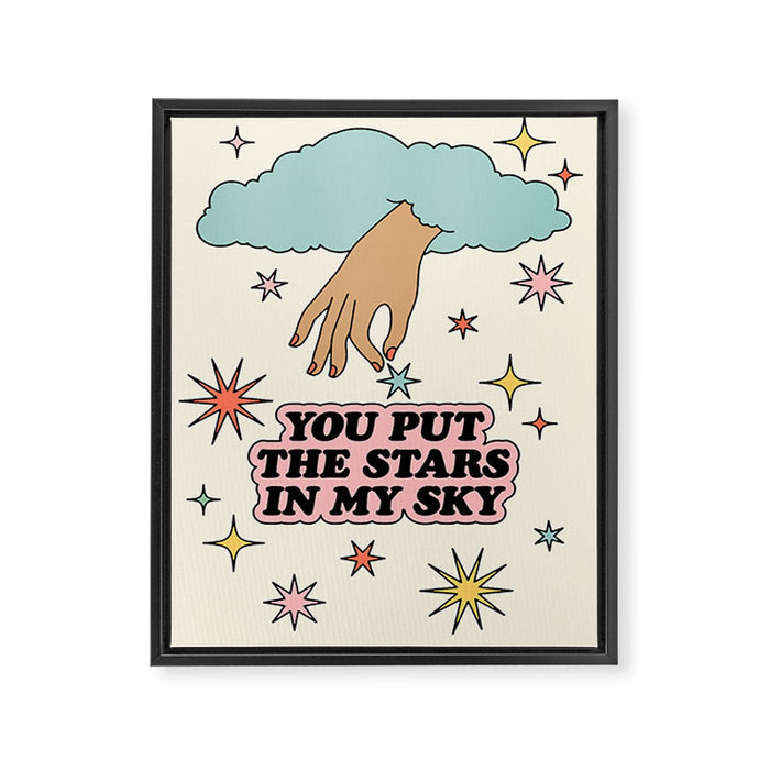 You Put The Stars In My Sky Framed Canvas Print Gallery Image 1