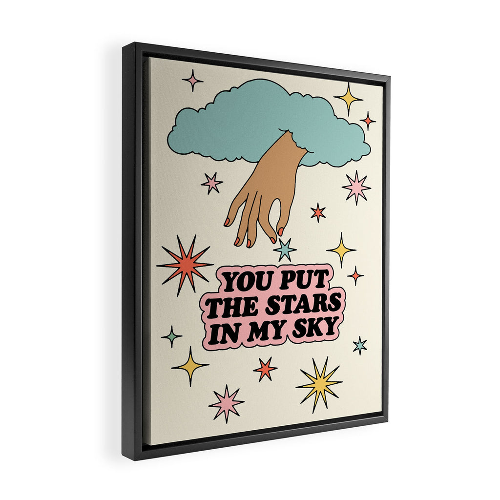 You Put The Stars In My Sky Framed Canvas Print Gallery Image 2