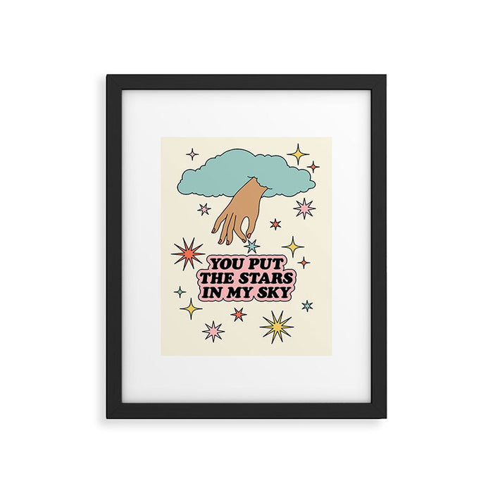 You Put The Stars In My Sky Framed Art Print Gallery Image 1