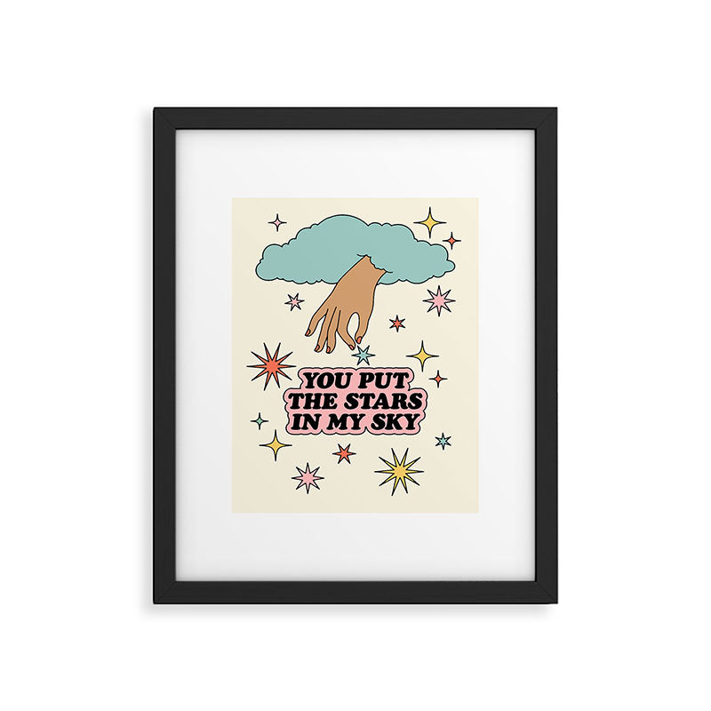 You Put The Stars In My Sky Framed Art Print Gallery Image 5