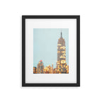 Empire State Night Lights Framed Art Print Gallery Image 4