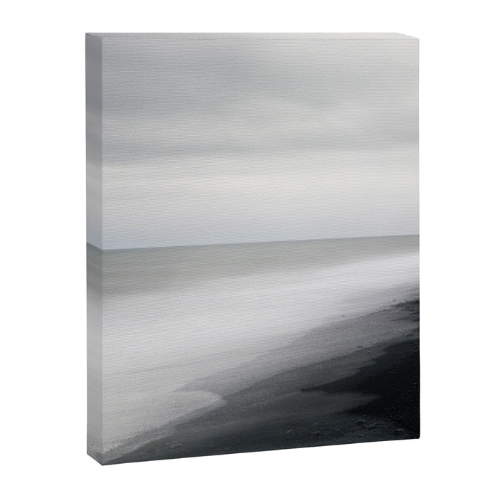 Black Beach, Iceland Abstract Landscape Canvas Print Gallery Image 1
