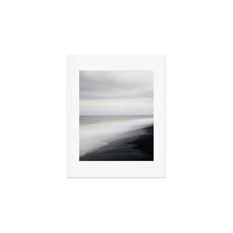Black Beach, Iceland Abstract Landscape Art Print Gallery Image 1