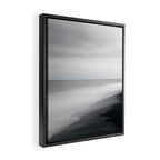 Black Beach, Iceland Abstract Landscape Framed Canvas Print Gallery Image 2