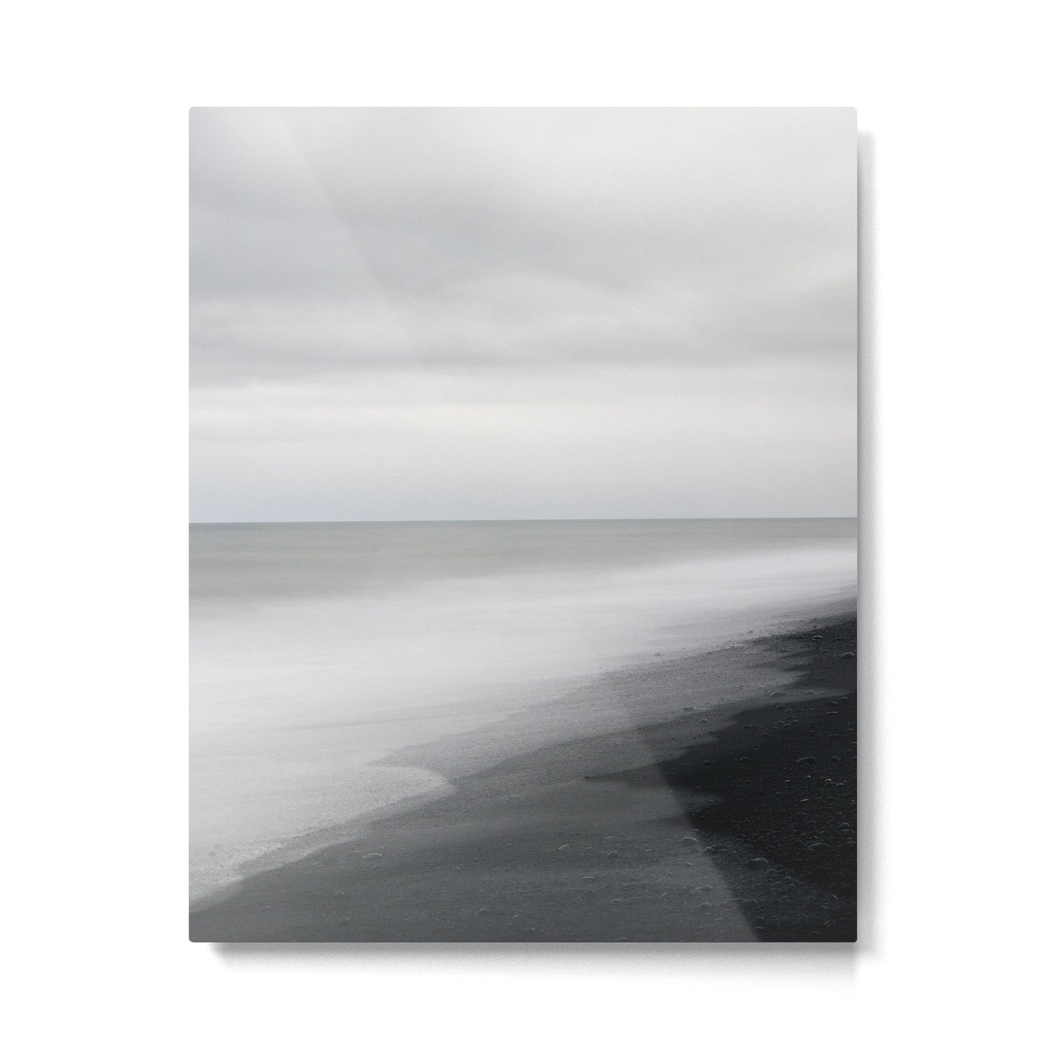 Black Beach, Iceland Abstract Landscape Metal Print Gallery Image 6