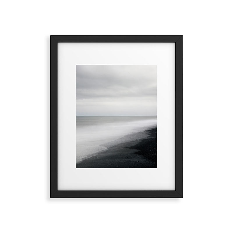 Black Beach, Iceland Abstract Landscape Framed Art Print Gallery Image 6