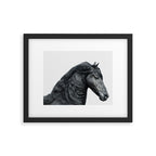 Black Beauty - Minimalist Black and White Photography Framed Art Print Gallery Image 5