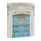Blue Paris Door - Architecture Photograph, Travel Photography Canvas Print Gallery Image 6