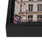 Bonjour Montmartre - Paris Architecture, Travel Photography Framed Canvas Print Gallery Image 3