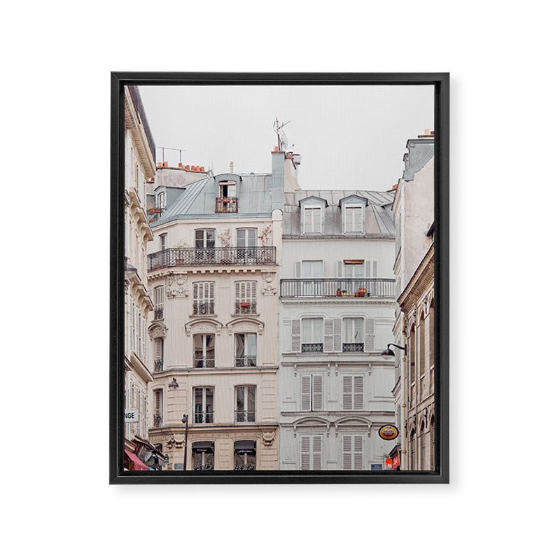 Bonjour Montmartre - Paris Architecture, Travel Photography Framed Canvas Print Gallery Image 6