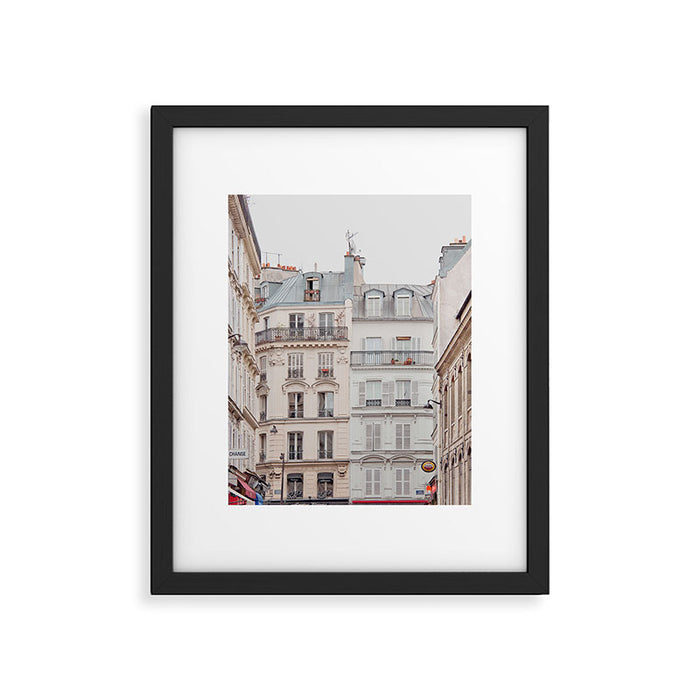 Bonjour Montmartre - Paris Architecture, Travel Photography Framed Art Print Gallery Image 1