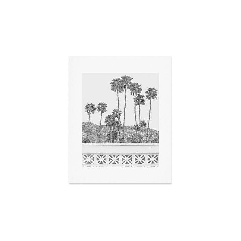 Breeze Block - Palm Springs Black and White Photography Art Print Gallery Image 1