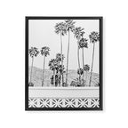 Breeze Block - Palm Springs Black and White Photography Framed Canvas Print Gallery Image 6