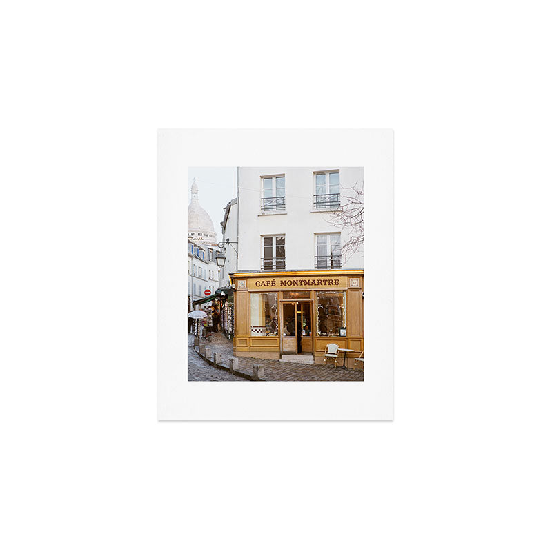 Cafe Montmartre | Paris Art Print | Travel Photography Art Print Gallery Image 1