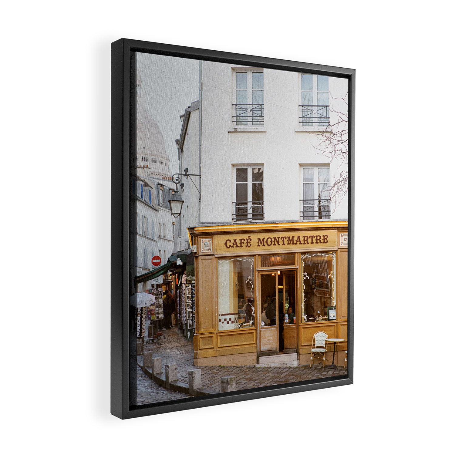 Cafe Montmartre | Paris Art Print | Travel Photography Framed Canvas Print Gallery Image 2