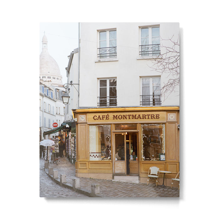 Cafe Montmartre | Paris Art Print | Travel Photography Metal Print Gallery Image 1