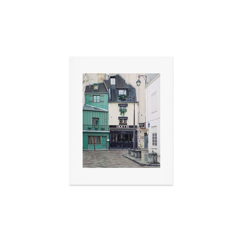 Cafe Odette - Left Bank Parisian Cafe Art Print Gallery Image 1