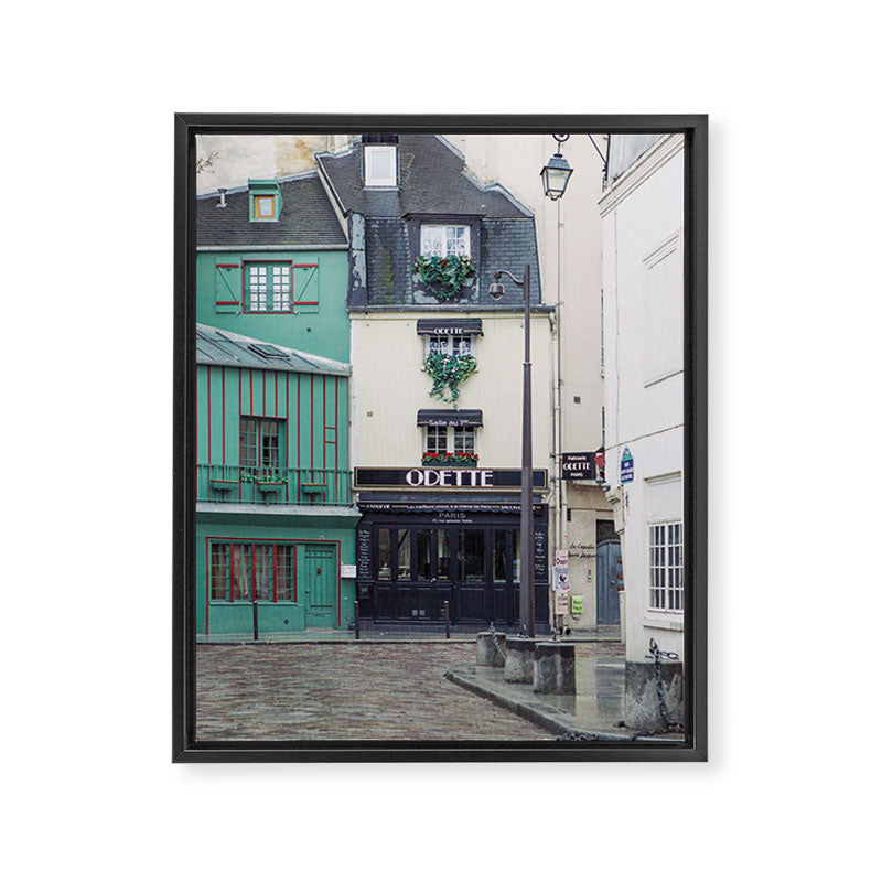 Cafe Odette - Left Bank Parisian Cafe Framed Canvas Print Gallery Image 6