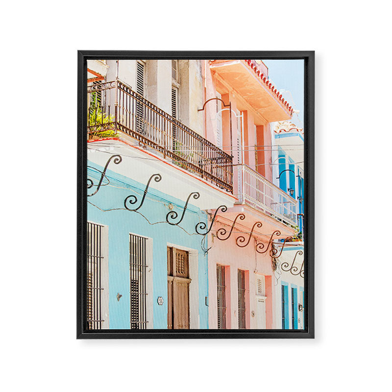 Caribbean Color - Havana Cuba Travel Photography Framed Canvas Print Gallery Image 6