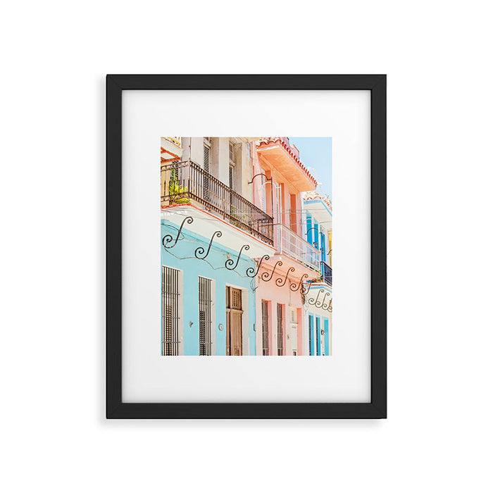 Caribbean Color - Havana Cuba Travel Photography Framed Art Print Gallery Image 1