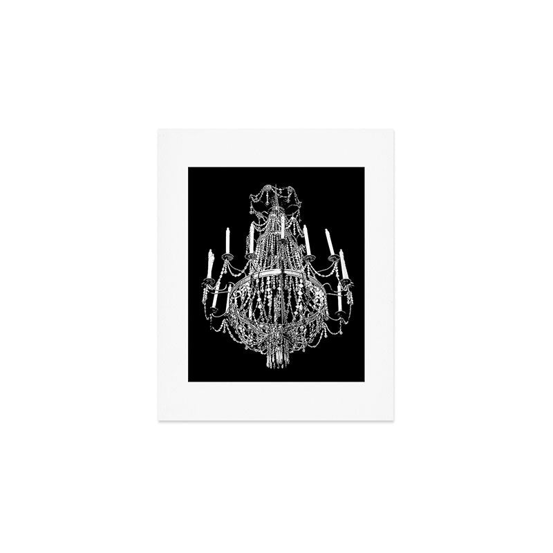 Chandelier, Black and White Art Print Gallery Image 1
