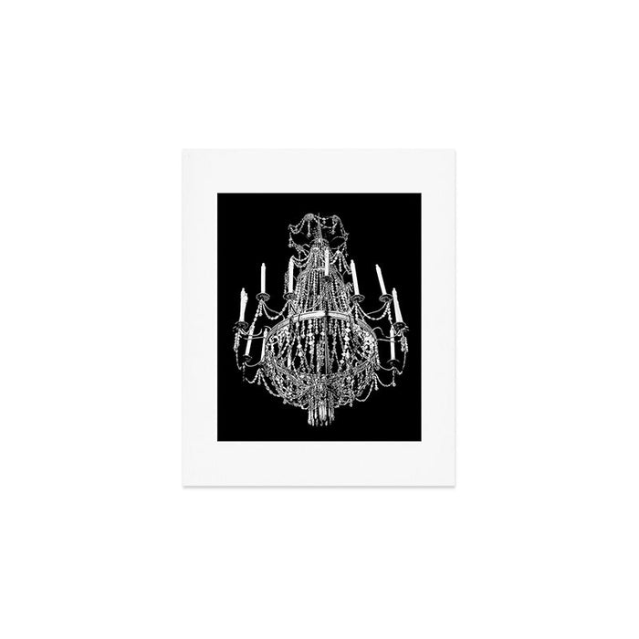 Chandelier, Black and White Art Print Gallery Image 1
