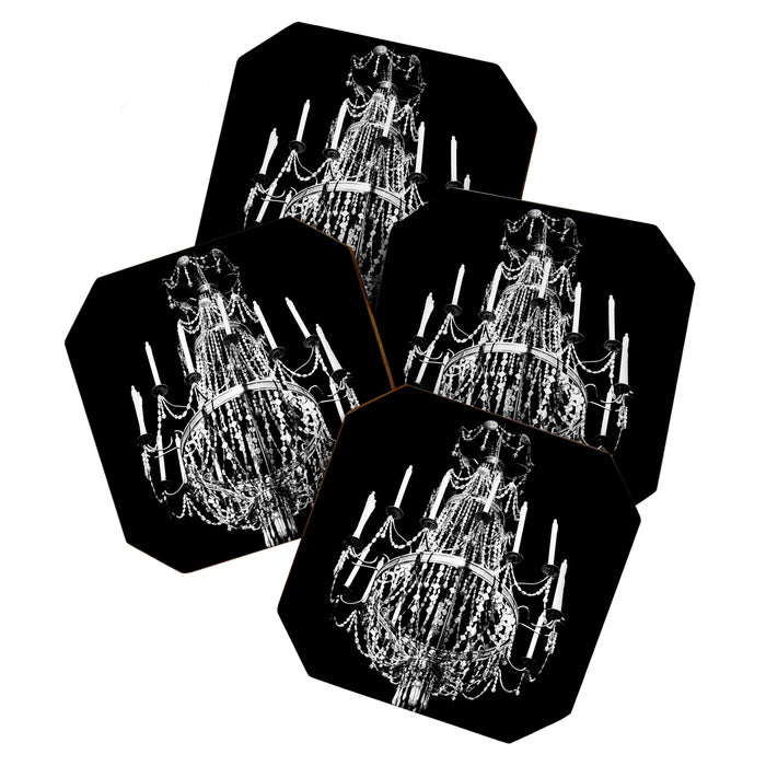 Chandelier, Black and White Coaster Gallery Image 1