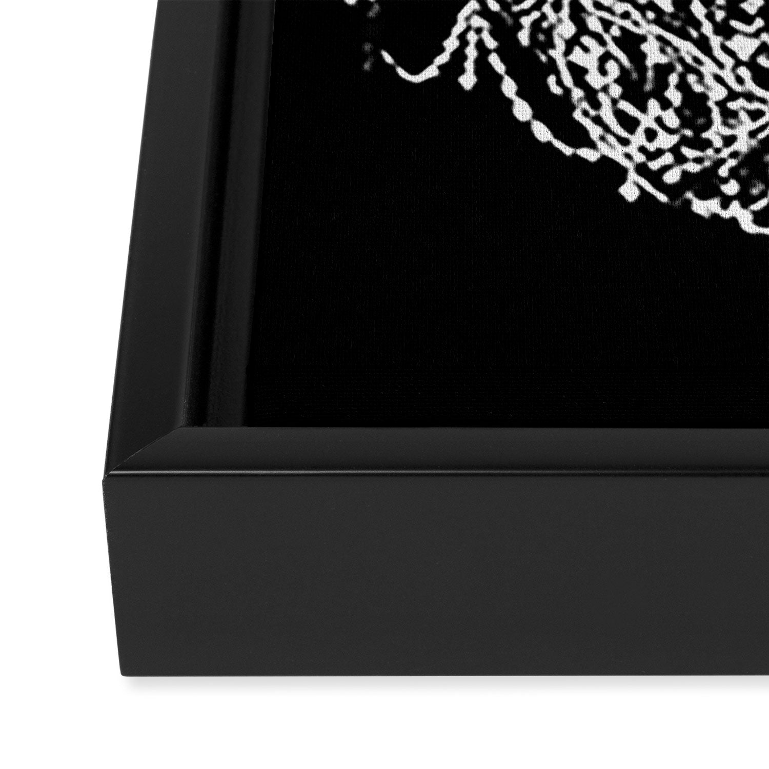 Chandelier, Black and White Framed Canvas Print Gallery Image 3