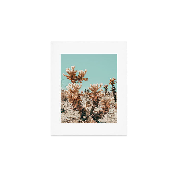 Cholla Cactus - Joshua Tree Desert Landscape, Nature Photography Art Print Gallery Image 1