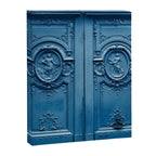 Classic Blue Door in Paris, Architecture Photography Canvas Print Gallery Image 6