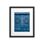 Classic Blue Door in Paris, Architecture Photography Framed Art Print Gallery Image 5