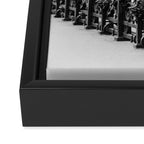 Classic Paris - Black and White Travel Photography Framed Canvas Print Gallery Image 3