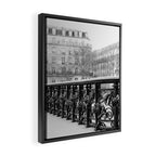 Classic Paris - Black and White Travel Photography Framed Canvas Print Gallery Image 2