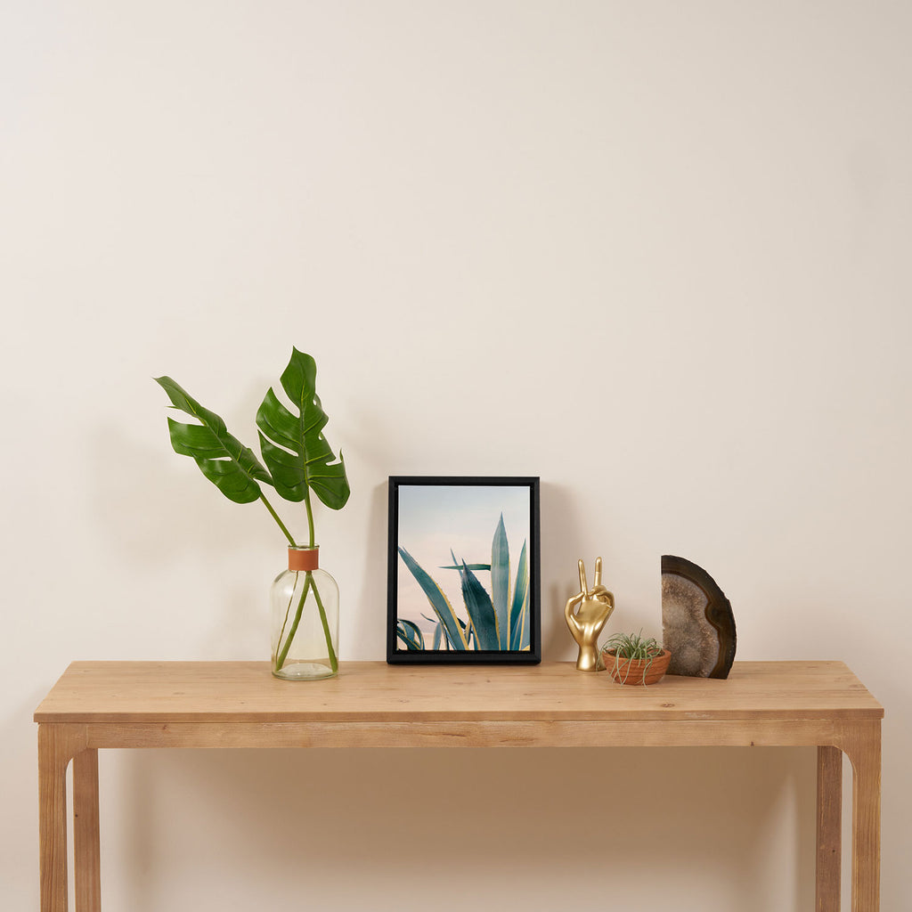 Coastal Agave Cactus Framed Canvas Print Gallery Image 4