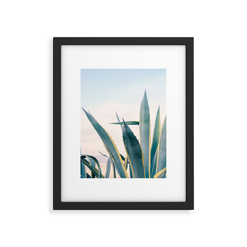 Coastal Agave Cactus Framed Art Print Gallery Image 5