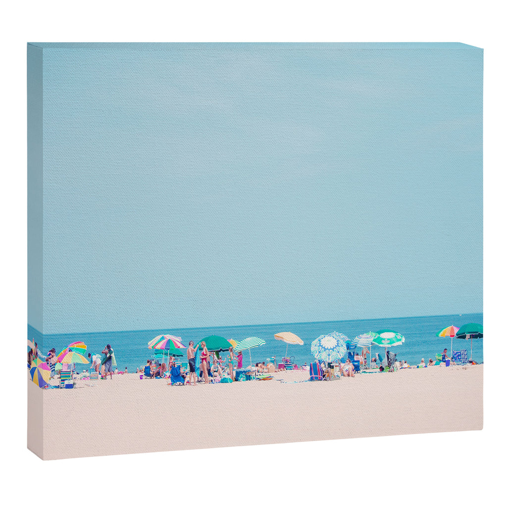 Colorful Umbrellas on the Beach Canvas Print Gallery Image 6