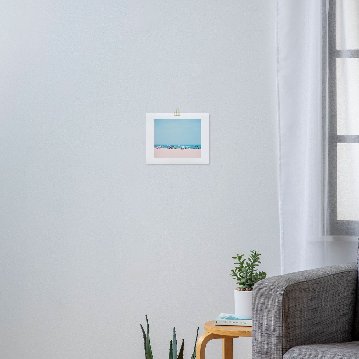 Colorful Umbrellas on the Beach Art Print Gallery Image 3