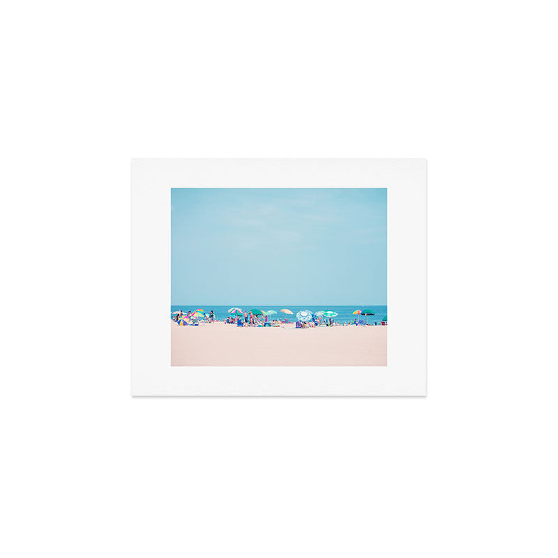 Colorful Umbrellas on the Beach Art Print Gallery Image 1