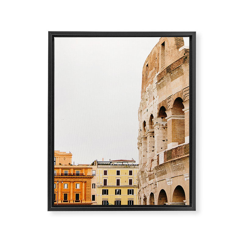 Colosseum - Rome Italy Architecture, Travel Photography Framed Canvas Print Gallery Image 8